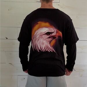Travis Scott Bird Eye View Double Long Sleeve Graphic Tee